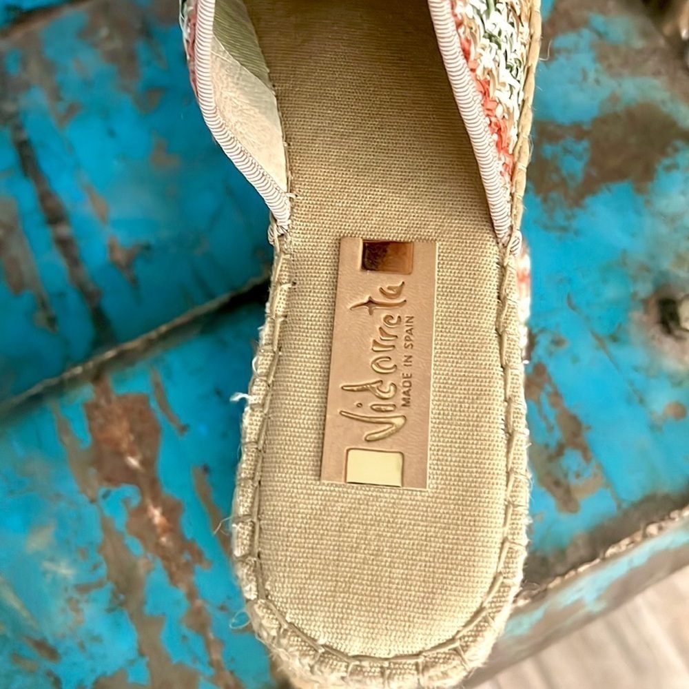 Vidoretta,Handmade In Spain,Woven Espadrille Mules, Excellent Condition,Size 11 - Picture 4 of 11